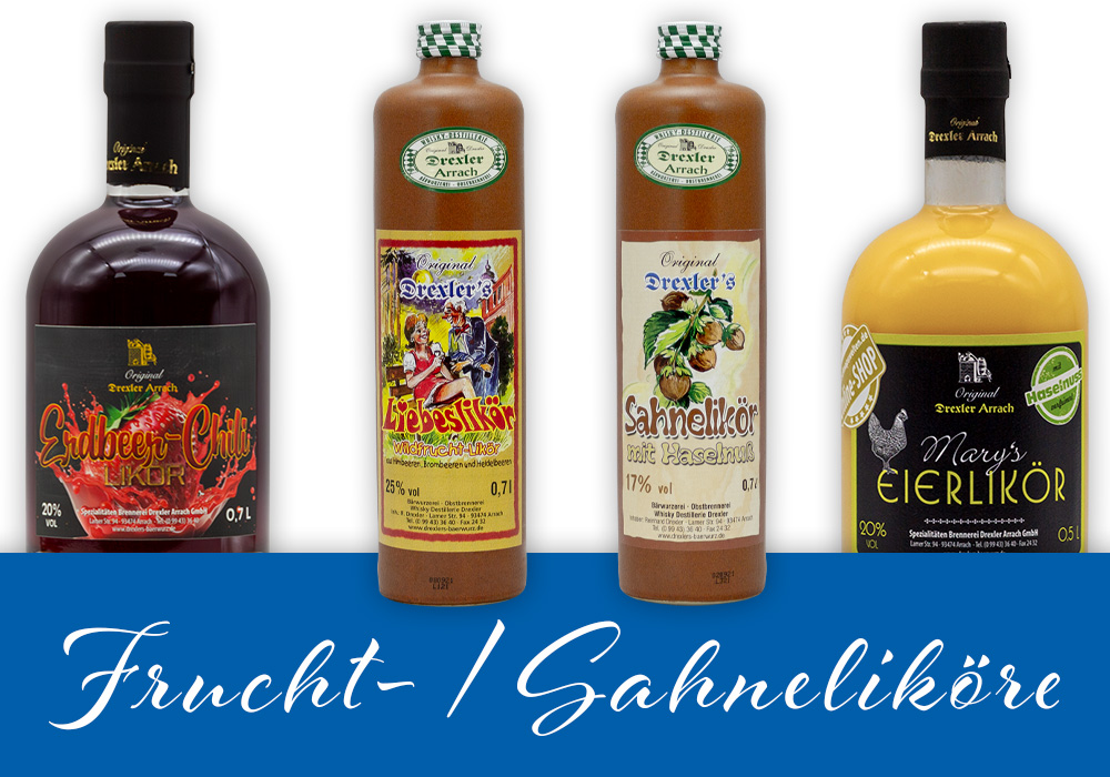 Frucht- und Sahneliköre Frucht- und Sahneliköre